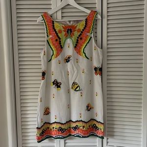 Calypso sequin butterfly mini dress size Large